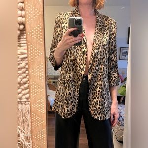 Leopard blazer